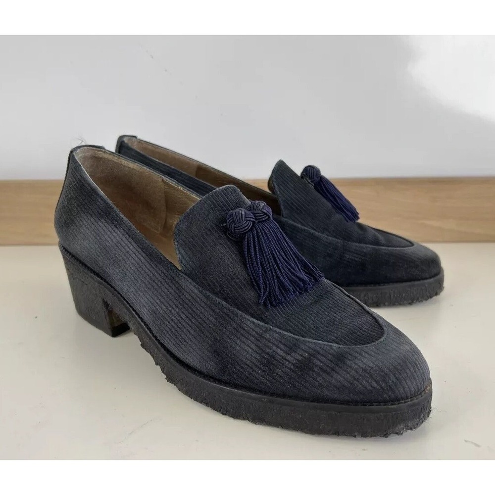 VTG‎ Stuart Weitzman Corduroy Tassel Loafers / Women's Size 6